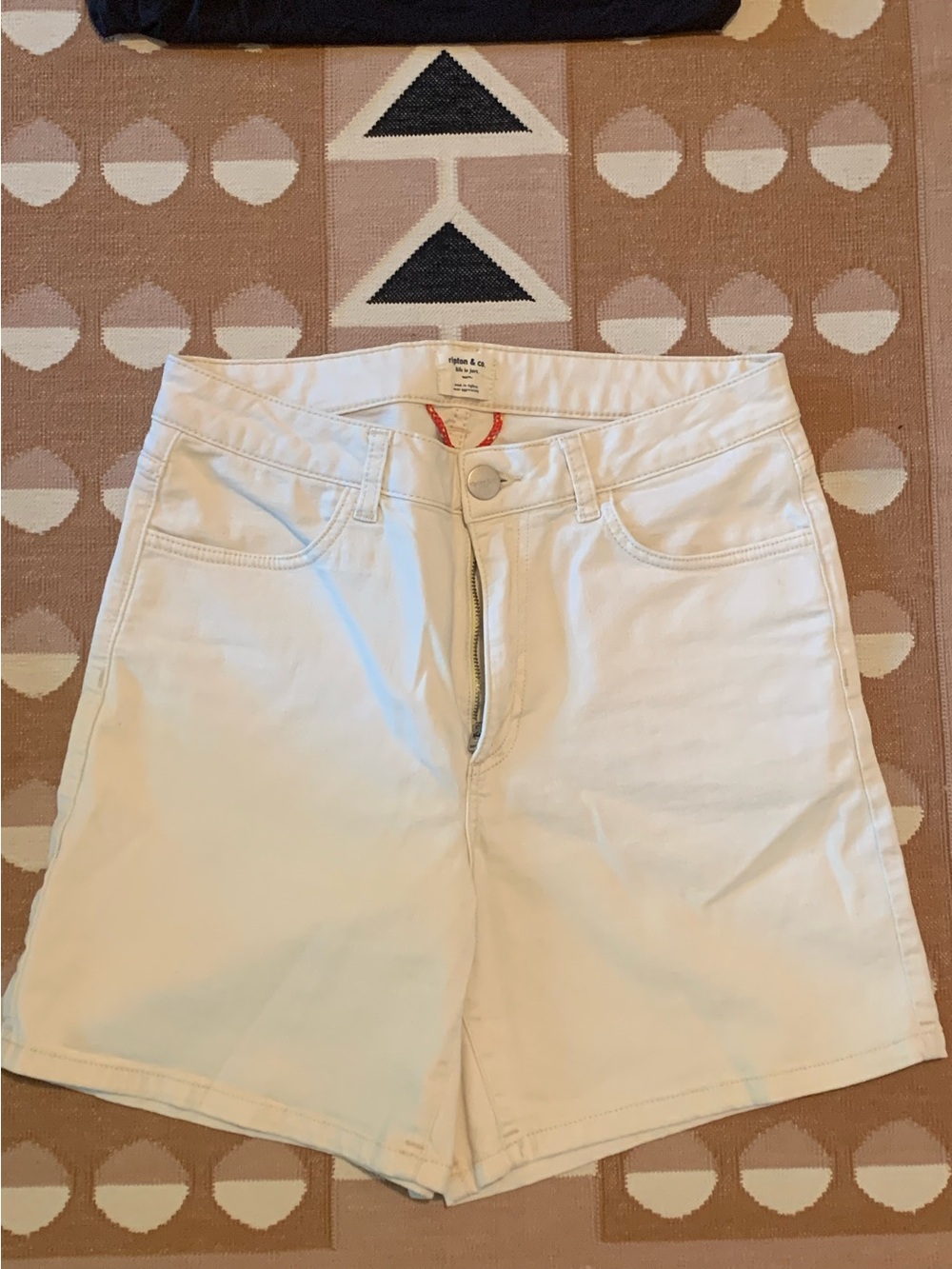 Ripton & Co. Women's Canvas Shorts Natty White (Cream) - Hemmed